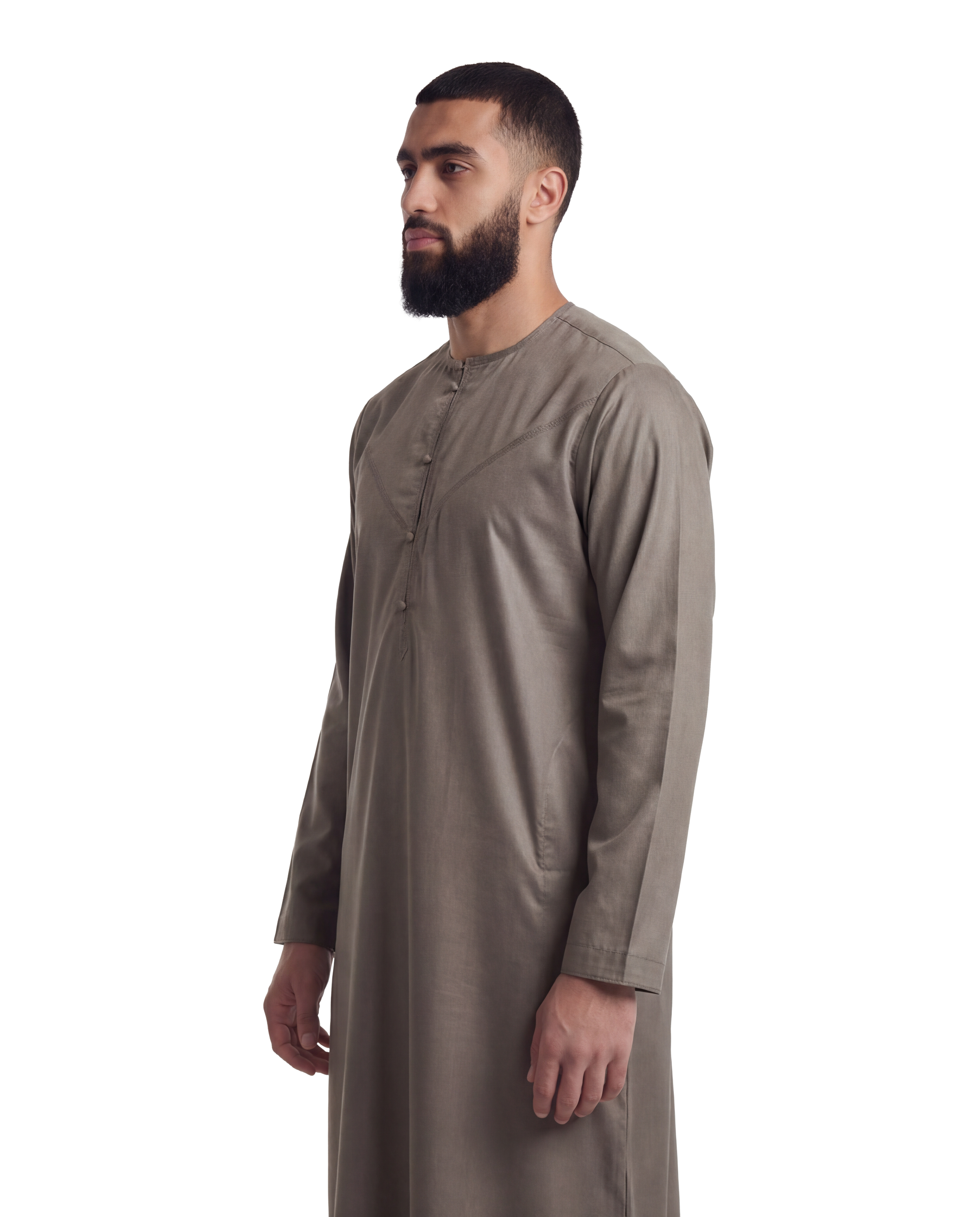 Light Brown Emirati Thobe | Japanese Cotton