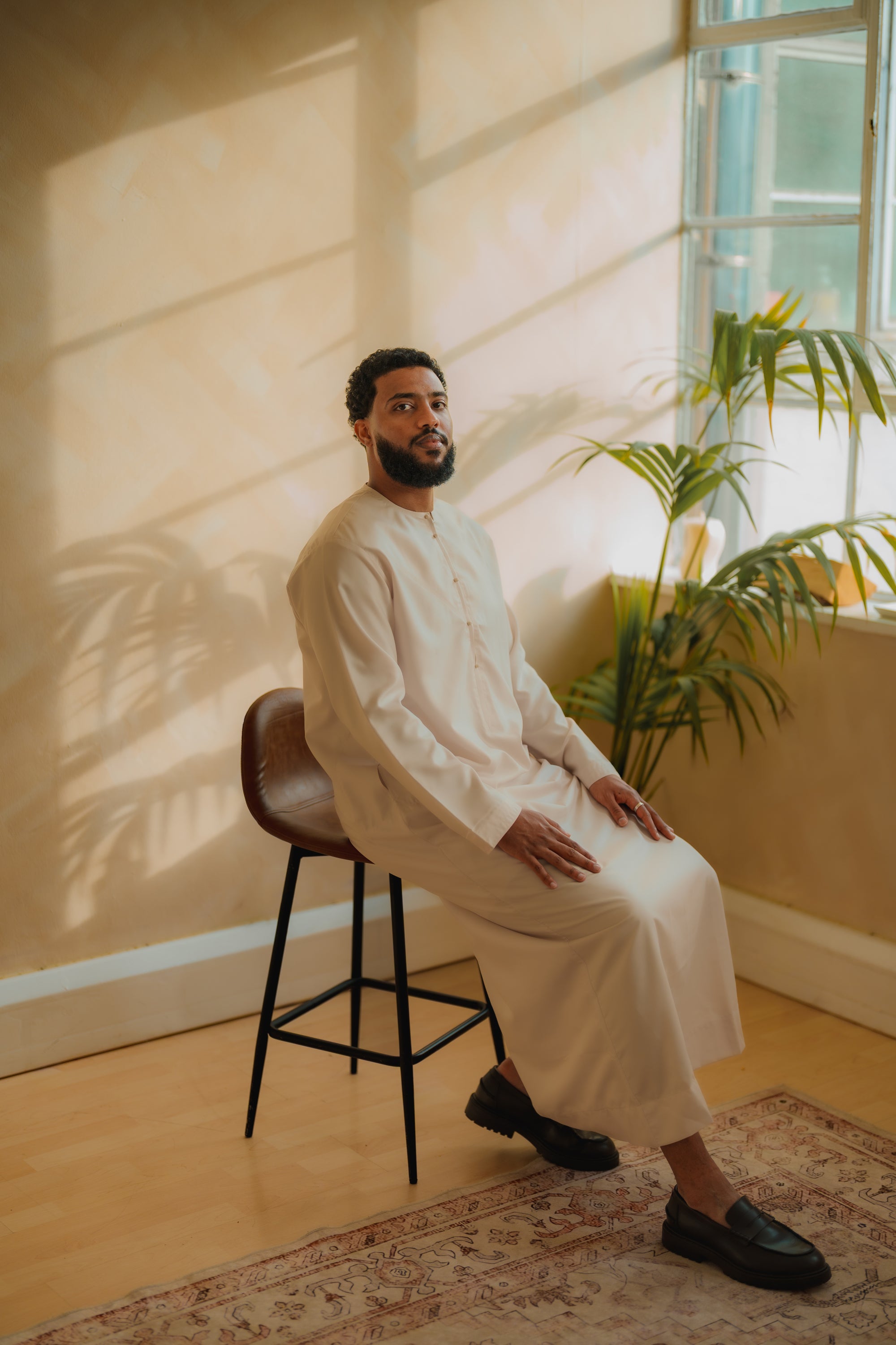 Sand Beige Emirati Thobe | Japanese Cotton