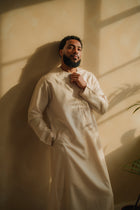 Sand Beige Emirati Thobe | Japanese Cotton