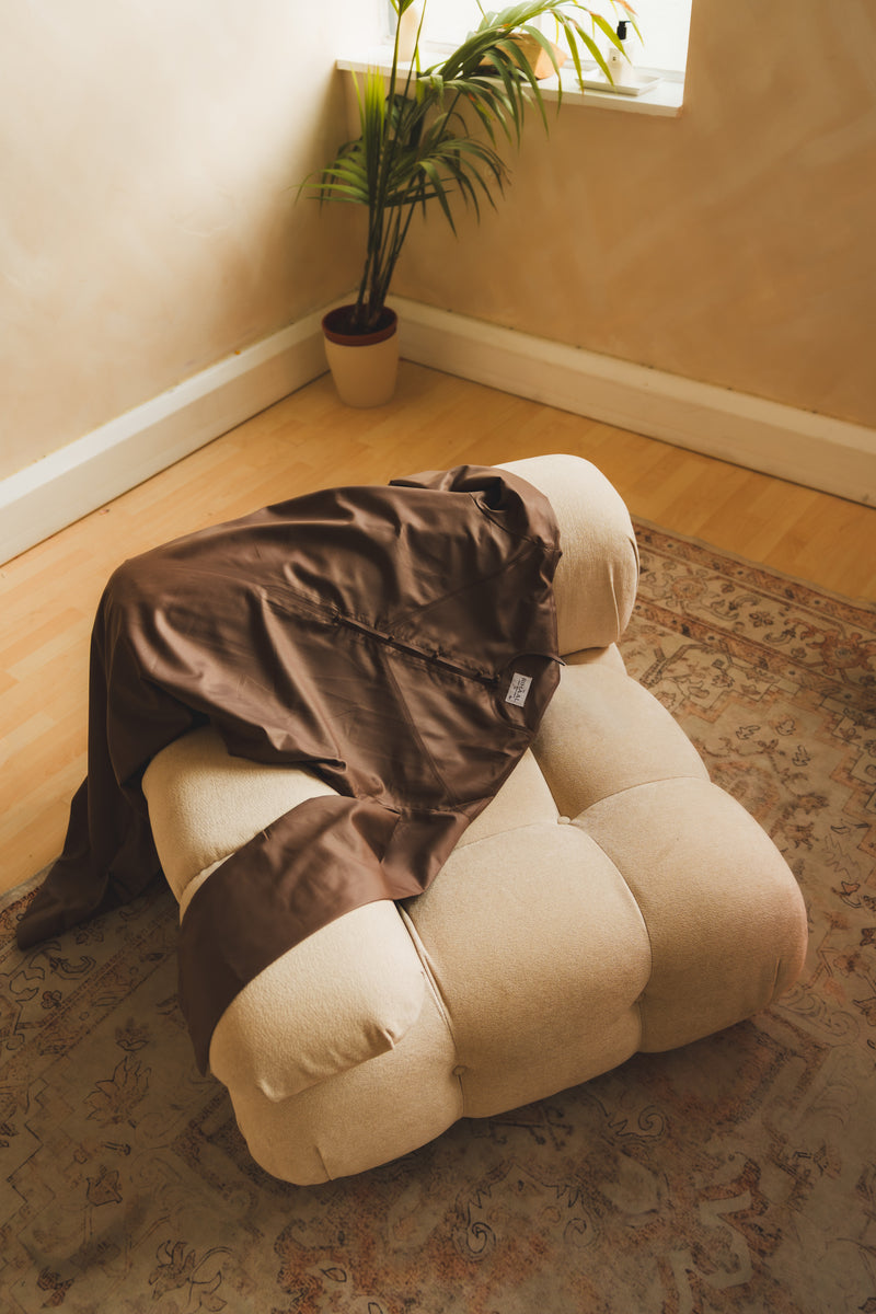 Olive Brown Emirati Thobe | Japanese Fabric