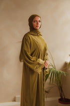 Green Lace Abaya