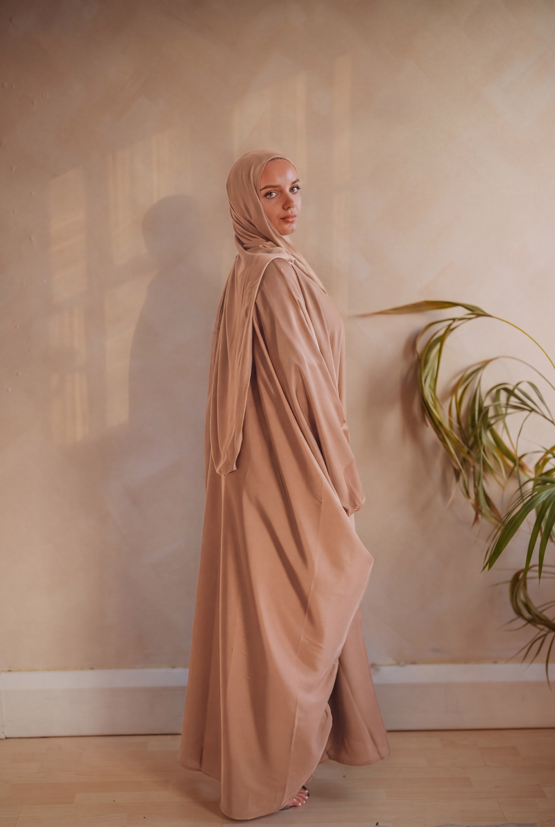 Beige Batwing Abaya