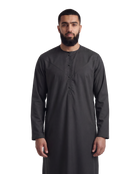 Black Emirati Thobe | Japanese Cotton
