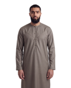 Light Brown Emirati Thobe | Japanese Cotton