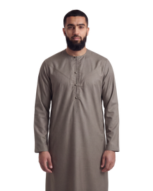 Light Brown Emirati Thobe | Japanese Cotton