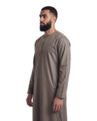 Light Brown Emirati Thobe | Japanese Cotton