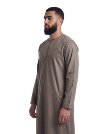 Light Brown Emirati Thobe | Japanese Cotton