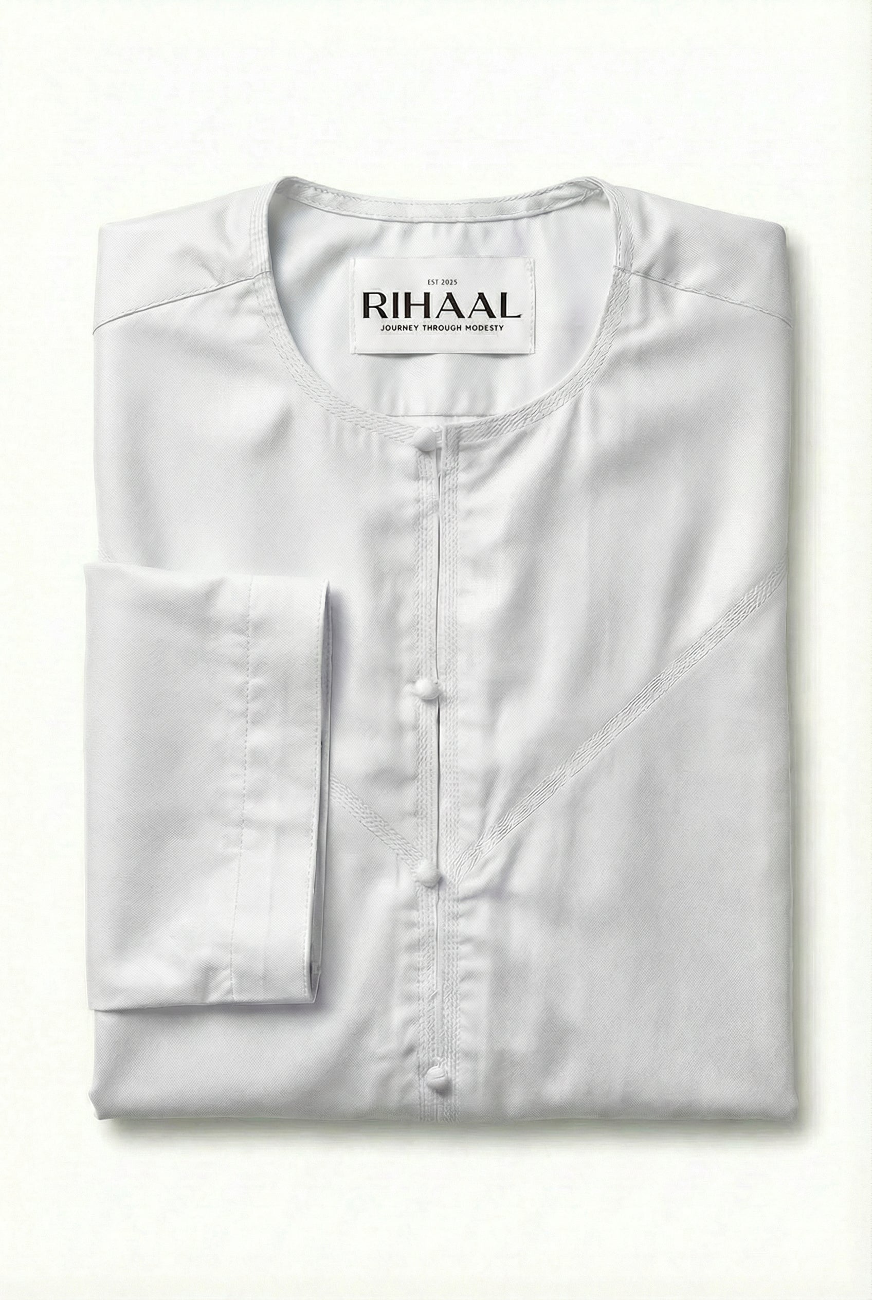 DimMoire 監禁ハーネスシャツ White White Emirati Thobe | Japanese Cotton | Rihaal
