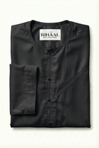 Black Emirati Thobe | Japanese Cotton