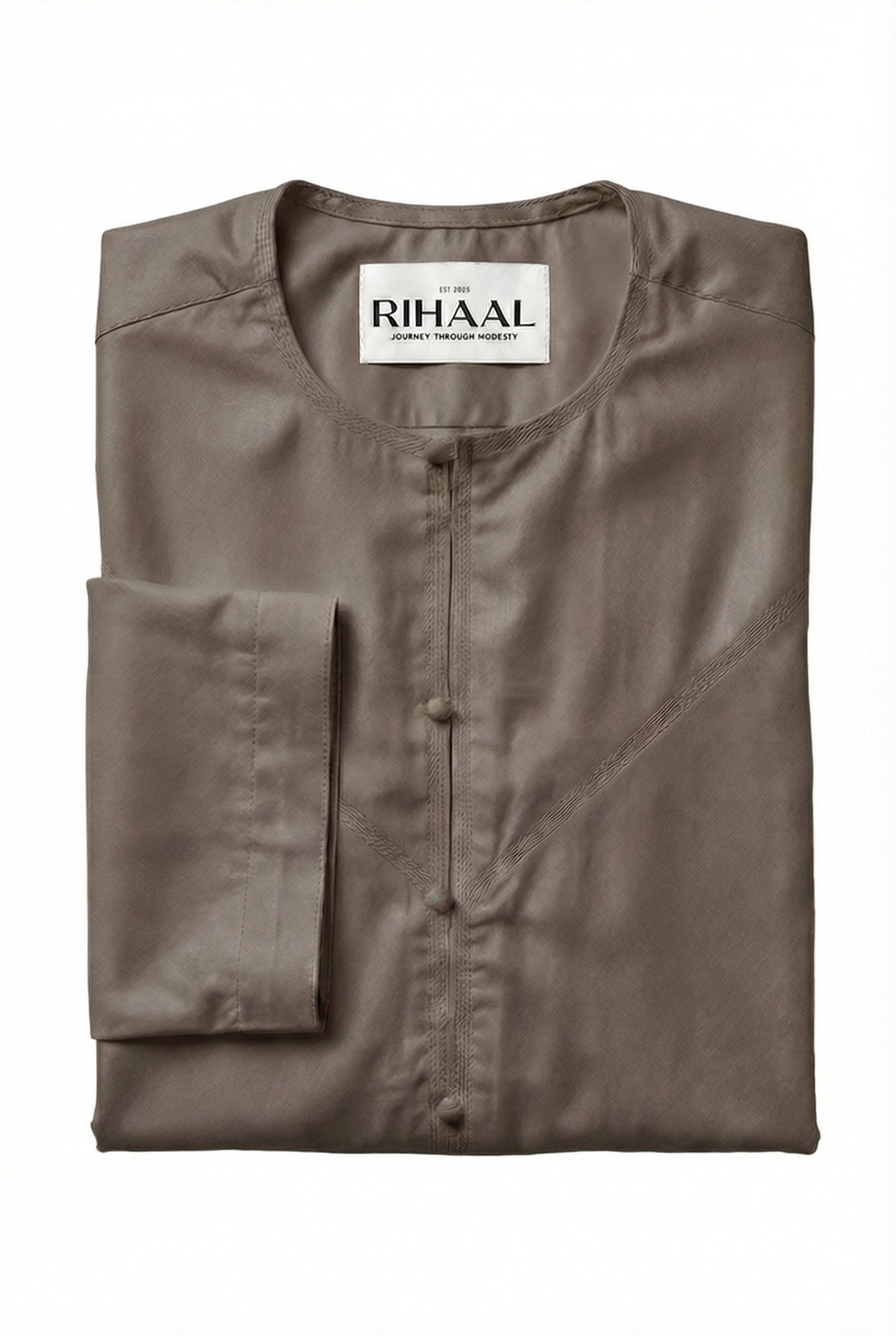 Light Brown Emirati Thobe | Japanese Cotton