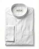 Textured White Kuwaiti Thobe | Japanese Fabric
