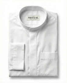 Textured White Kuwaiti Thobe | Japanese Fabric