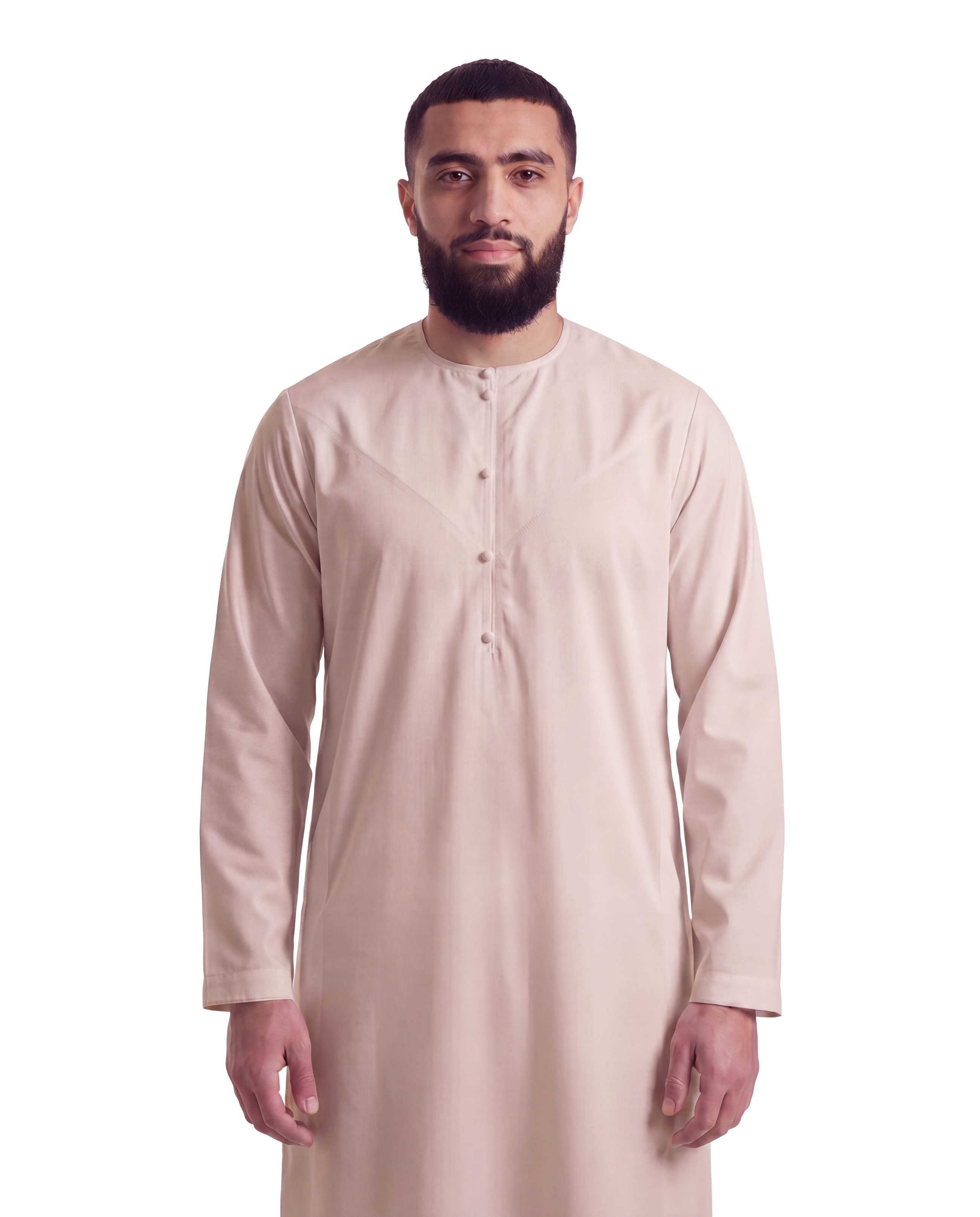 Clay Beige Emirati Thobe | Japanese Cotton