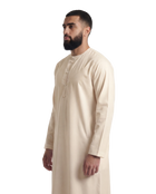 Sand Beige Emirati Thobe | Japanese Cotton