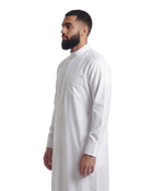 Textured White Kuwaiti Thobe | Japanese Fabric