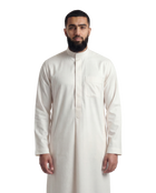 Textured Off White Kuwaiti Thobe | Japanese Fabric