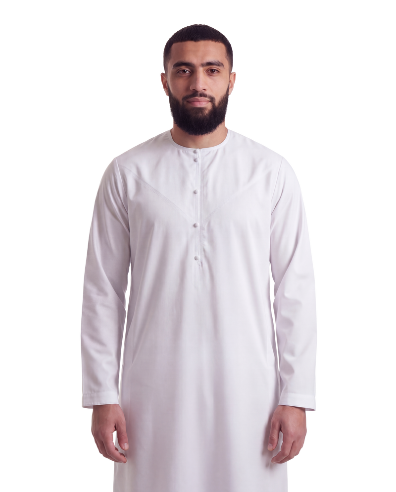 White Emirati Thobe | Japanese Cotton