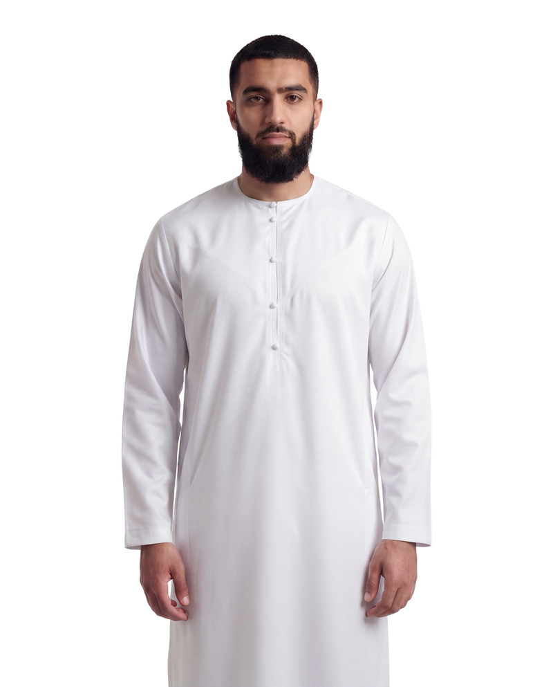 White Emirati Thobe | Japanese Cotton