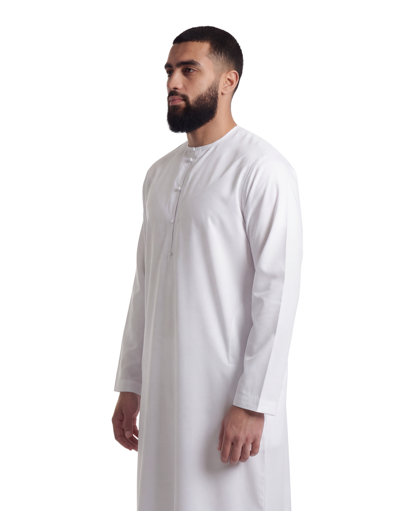 White Emirati Thobe | Japanese Cotton